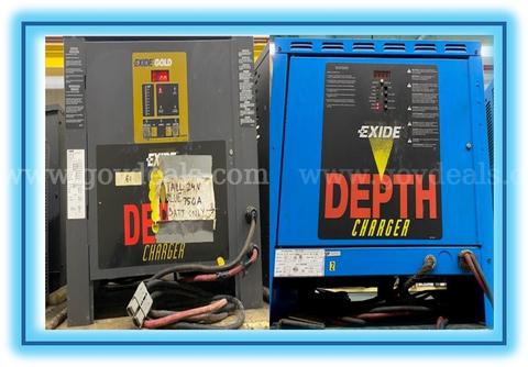LOT of 8 Industrial Fleet Battery Chargers - Used / Operable