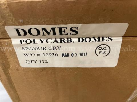 lot of approximately 70 polycarbonate domes for parking meters