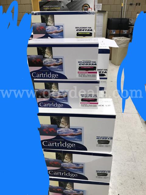 (25) Assorted HP Toner Cartridges, (2) Assorted Cannon toner Cartridges