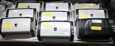 Lot of (9) Fujitsu Scanner