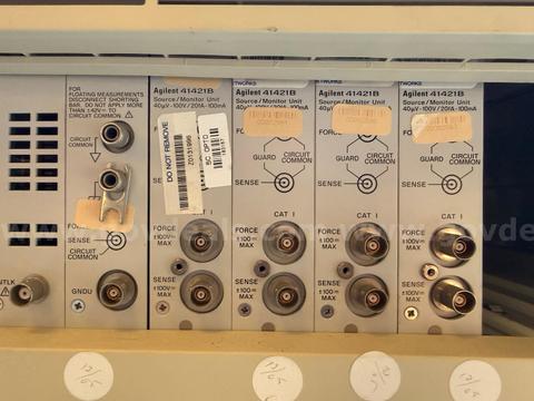 Agilent 4142B Modular DC Source/Monitor w/ 4x 41421B SMU Modules