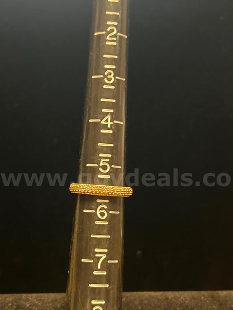 Size 5 1/2, a stunning Ladies CZ Wedding Band 24K Real Gold Plated