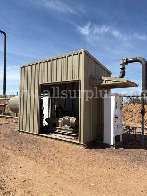 Enclosed Vapor Recovery Unit (VRU), Skid-mounted Rotary Screw Compressor Package
