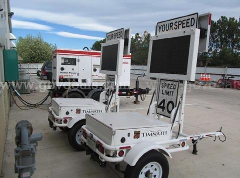 Solar Radar Speed Trailer / Portable Traffic Message Trailer