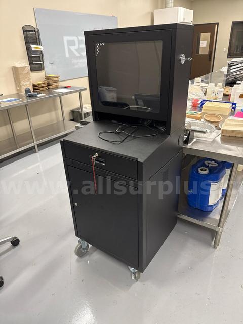 Mobile AV Equipment Cart with HP Monitor