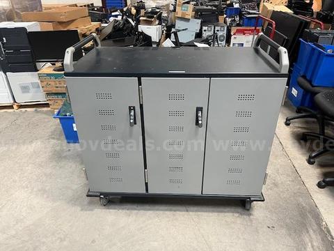 Anthro Mobile Locking Computer Cart.