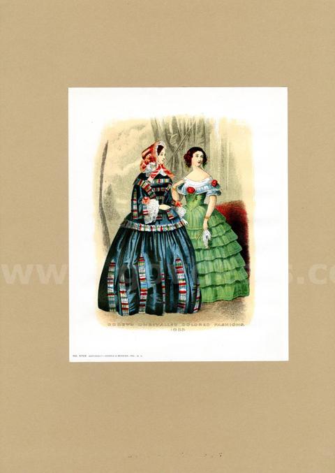 Lot of 6 American Women Fashion Prints