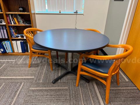 table with four chairs