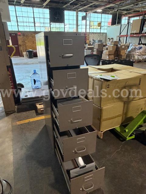Metal 5 Drawer File Filing Cabinet Home Shop Office Business Storage
