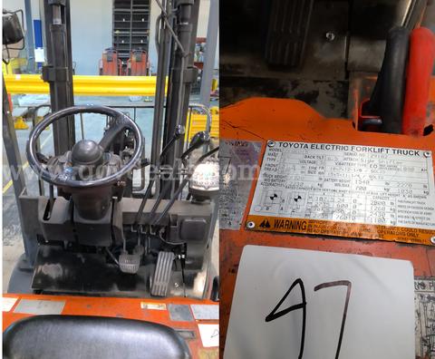 Toyota 7FBEU15 Forklift without battery - Operational - # TX2