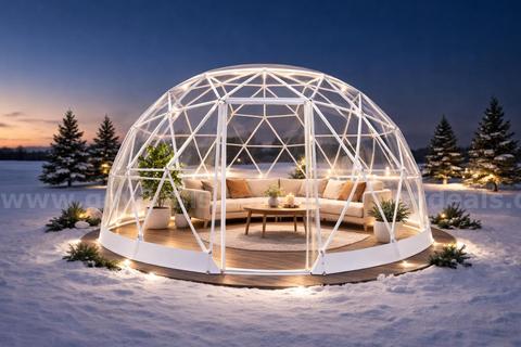 FREE SHIPPING - NEW 12FT Geodesic Garden Dome Tent Greenhouse w/ PVC Cover