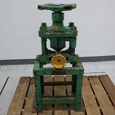 Whitney Metal Tool Co 3x3 3/8 Angle Manual Sheer Press w/ Stand