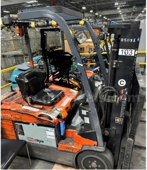 Toyota Forklift S/N 12744 - 7FBEHU18 - Oklahoma City, OK