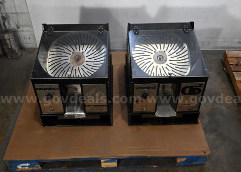 LOT OF (2) GreenBroz 215 Dry Trimmer Machine ( Parts or Repair)