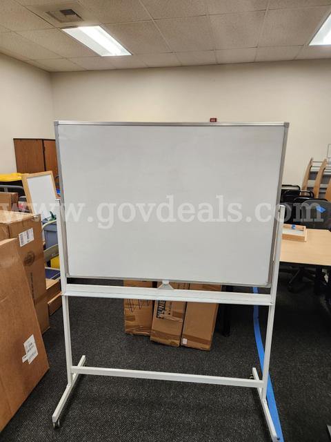 Double Sided White Board on Casters