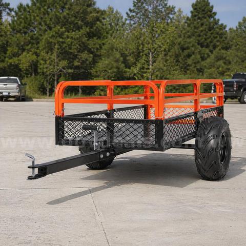 Free Shipping NEW Heavy Duty ATV Dump Trailer 1500 lb Capacity 15 cu ft Tow Behind