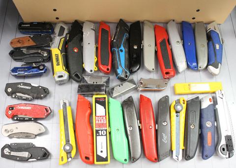 Approximately 9 lbs. of Assorted Box Cutters/Utility Knives, #35290