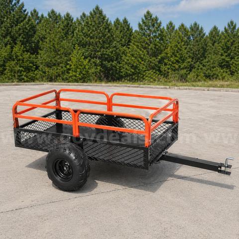 Free Shipping NEW Heavy Duty ATV Dump Trailer 1500 lb Capacity 15 cu ft Tow Behind