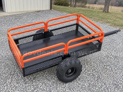 Free Shipping NEW Heavy Duty ATV Dump Trailer 1500 lb Capacity 15 cu ft Tow Behind