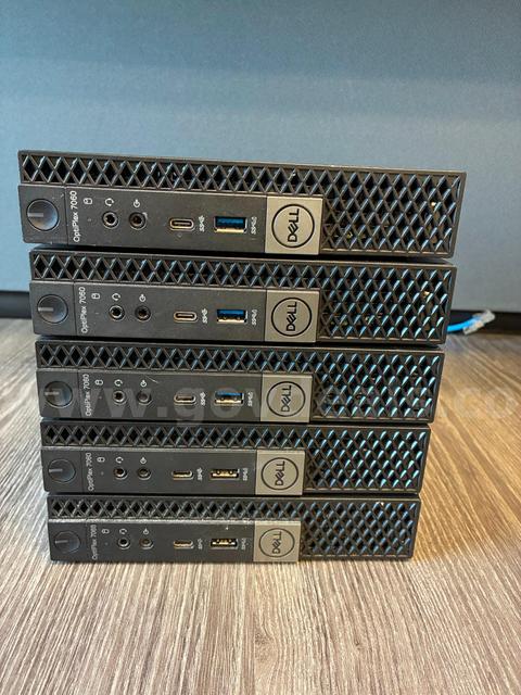 SET OF 5 DELL OPTIPLEX 7060 MICRO PC'S