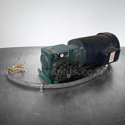 LEESON 1.5 HP 3PH Motor 120037 w/ Dodge Tigear MR94759, 140/175-1 Gear Reducer