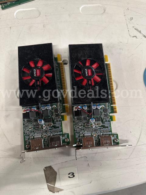 A lot of 100 AMD Radeon MS-V346 R7 450 GPU 4GB DDR5 Low Profile Graphics Card E32-0405370-C24
