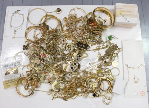 Approximately 3 lbs. of Gold TONE Jewelry, #35514