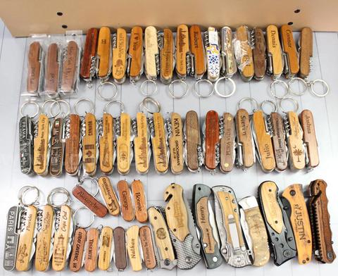 Approximately 12 lbs. of Assorted Title/Name/Location/Etc. Knives,  #35693