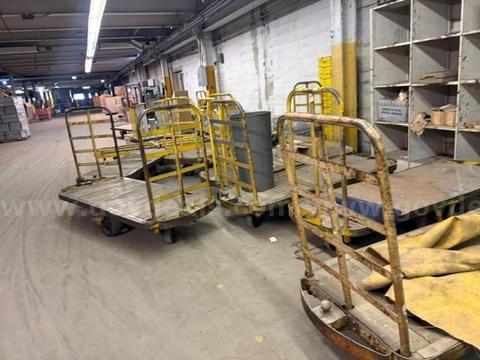 Heavy-Duty Nutting Platform Trucks with Large Casters Lot of 20+