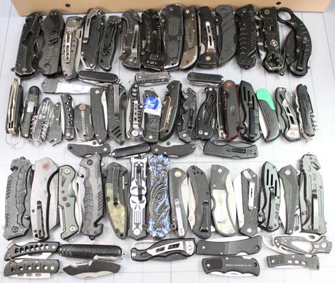 Approximately 12 lbs. of Assorted Black Knives, #35691