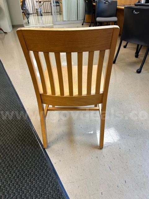 (8) Wooden Chairs Oak