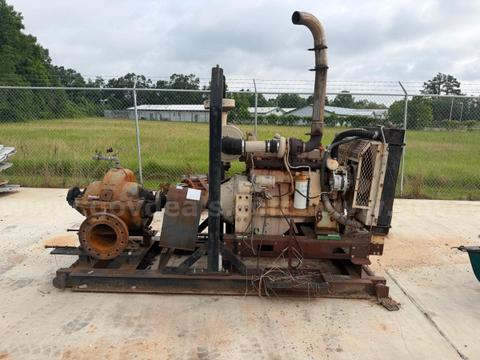 Diesel Powered Water Pump and Assorted Piping (Lot 2)