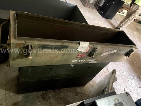 Lot of (5) Military Storage Boxes