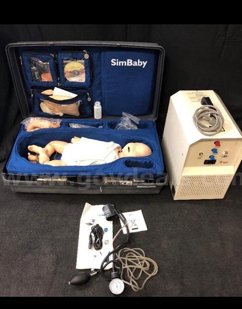 LAERDAL SimBaby Training Infant Patient Simulator With Full Kit And Case And compressor SHIPPING AVAILABLE