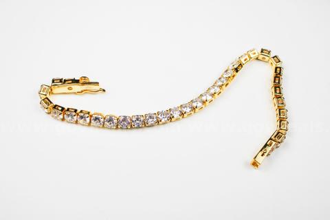 Costume Gold Tone Tennis Bracelet