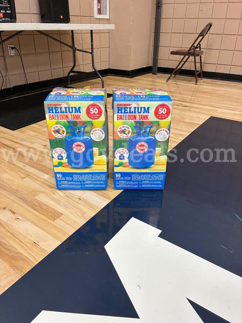 Two Helium Balloon Tanks