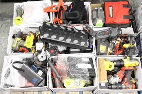 1 Skid of Assorted Power Tools/Etc., #35469, **PICK UP ONLY**SKID NOT INCLD**