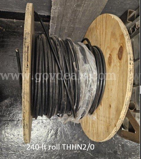 (1 Spool) THHN 2/0 240ft  (1 Spool) THHN 1/0 – Approximately 200ft.
