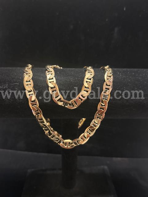 Gorgeous, 18” & 7”,  Gucci Link set, Real 24K Gold Filled.