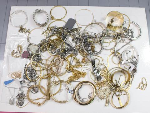 Approximately 3 lbs. of Silver/Gold TONE Jewelry, #35520