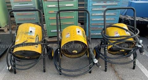 Lot of 3 Fostoria Portable Electric Salamander Space Heaters (2598456) Huntington Beach, CA