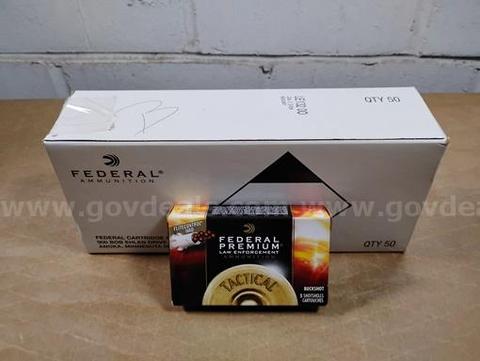 1 Case of 250 Federal Premium Law Enforcement Tactical Buckshot 12 GA