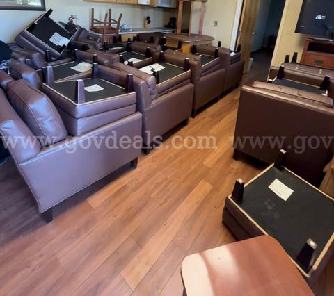 Chair and Ottoman Lot #2710