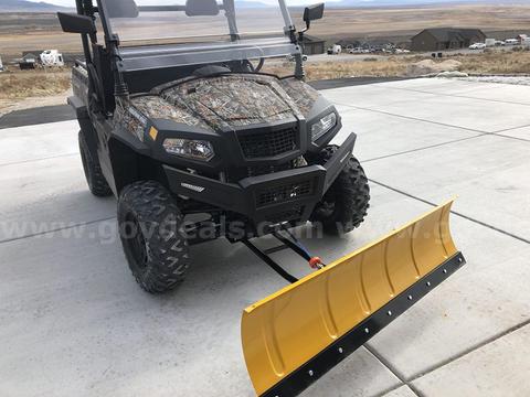 FREE SHIPPING New 60" Universal ATV UTV Snow Plow Kit Steel Blade Push Frame Mount