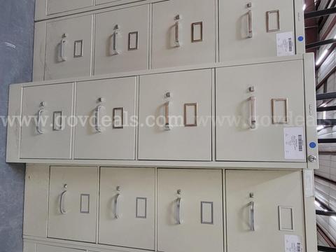 Four drawer metal file cabinet