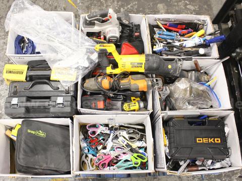 1 Skid of Assorted Hand Tools/Power Tools/Knives/Multi-tools/Etc., #35707, **PICK UP ONLY**SKID NOT INCLD*