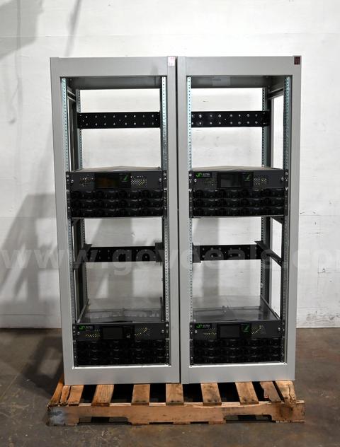 LOT OF (2) Eltek Flatpack2 HE 72kW DC Power System Smartpack2 Rack