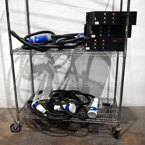 LOT OF (3) Vertiv Geist Rack-Mountable Power Distribution Units And Starline Track Busway Tap Boxes