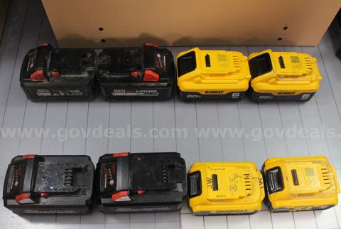 Assorted Power Tool Batteries/etc.,  #35891 **PICK UP ONLY**