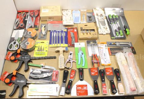 1 Box of Assorted NEW or Lightly Used Items/Tools/Household/Etc., #35898, **PICK UP ONLY**
